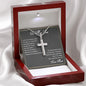 To My Son Cross Necklace Gift From Mom, Keepsake Gift For Son, Son Graduation Gift, Christmas Gifts For Son