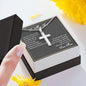 To My Son Cross Necklace Gift From Mom, Keepsake Gift For Son, Son Graduation Gift, Christmas Gifts For Son