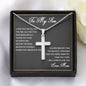 To My Son Cross Necklace Gift From Mom, Keepsake Gift For Son, Son Graduation Gift, Christmas Gifts For Son
