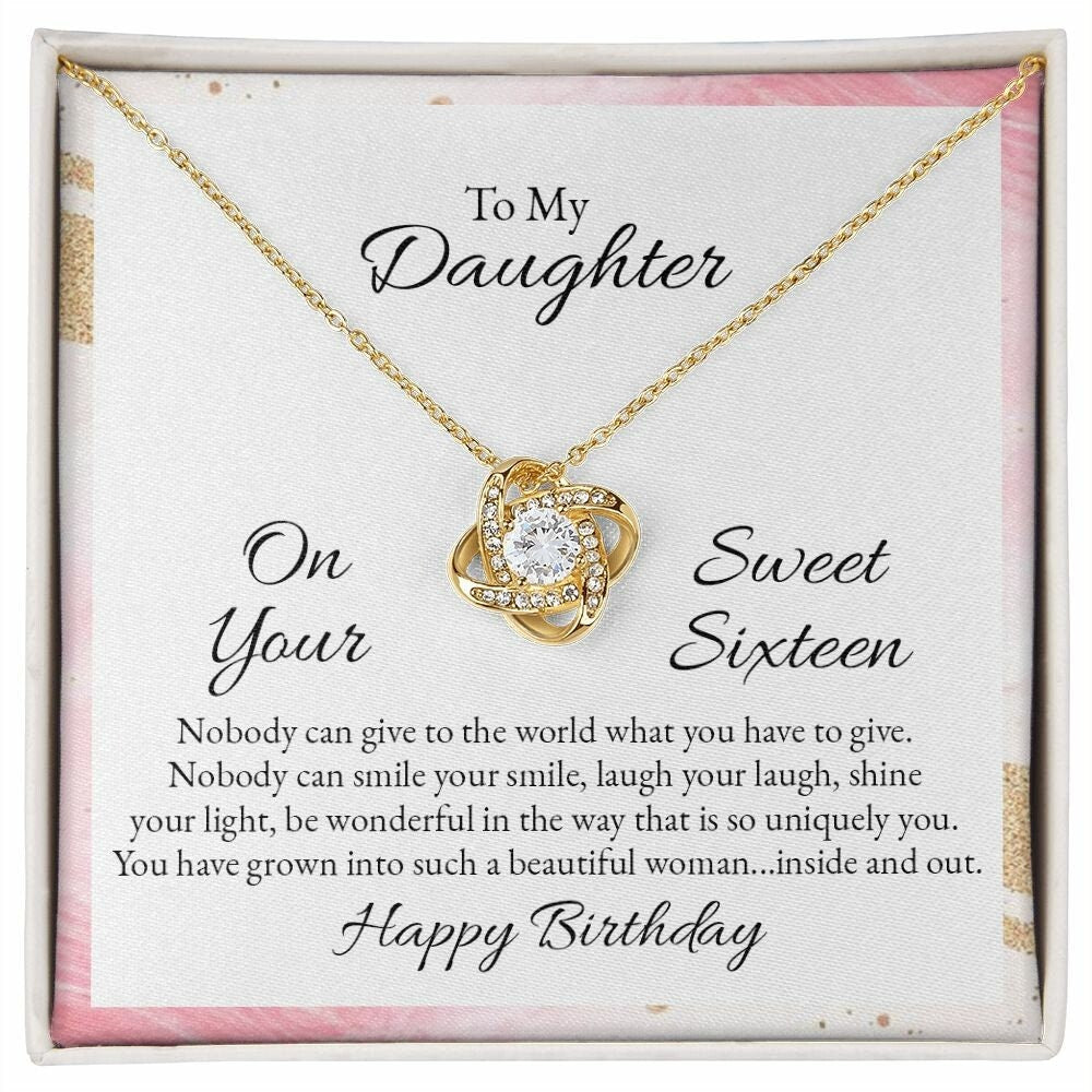 To My Daughter Sweet Sixteen Birthday Gift from Father from mother Gift For 16 Year Old Girl, Sweet Sixteen