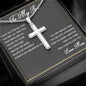 To My Son Cross Necklace Gift From Mom, Keepsake Gift For Son, Son Graduation Gift, Christmas Gifts For Son