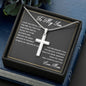 To My Son Cross Necklace Gift From Mom, Keepsake Gift For Son, Son Graduation Gift, Christmas Gifts For Son