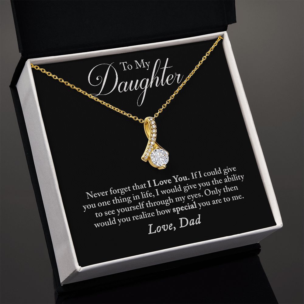 To my Daughter Alluring Beauty necklace from Dad