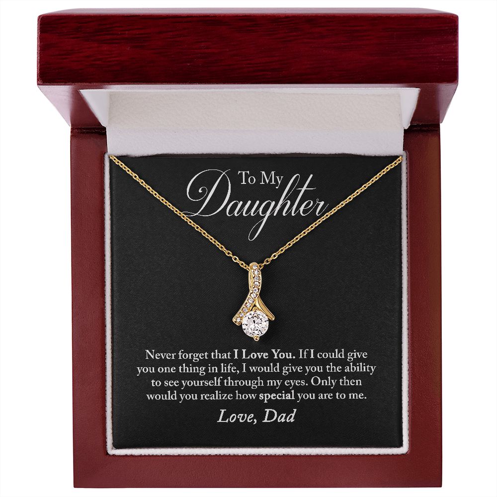 To my Daughter Alluring Beauty necklace from Dad