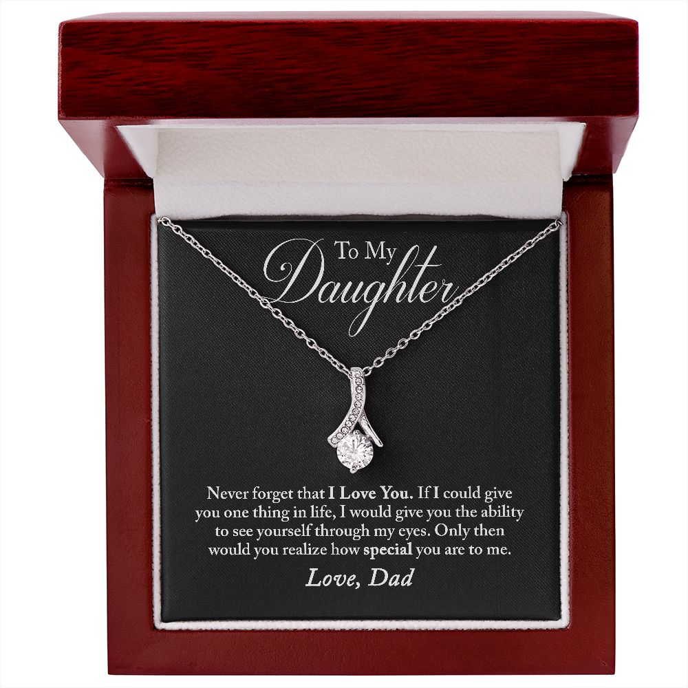 To my Daughter Alluring Beauty necklace from Dad